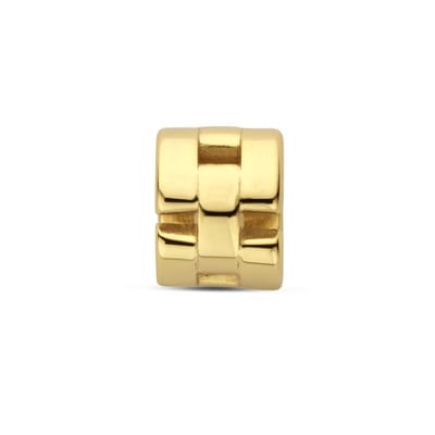 Zilver verguld (geel) rondel schakelmotief 8,5 mm 3 micron - 2103884