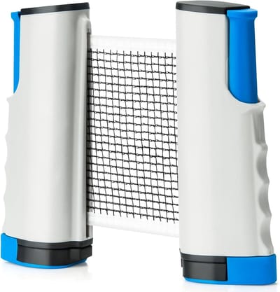 Tafeltennisnet - Intrekbaar net - Thuis sporten - Uittrekbaar tot 170 cm - Compact ontwerp - Grijs
