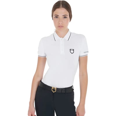 Dames slim fit wedstrijd rij polo Equestro