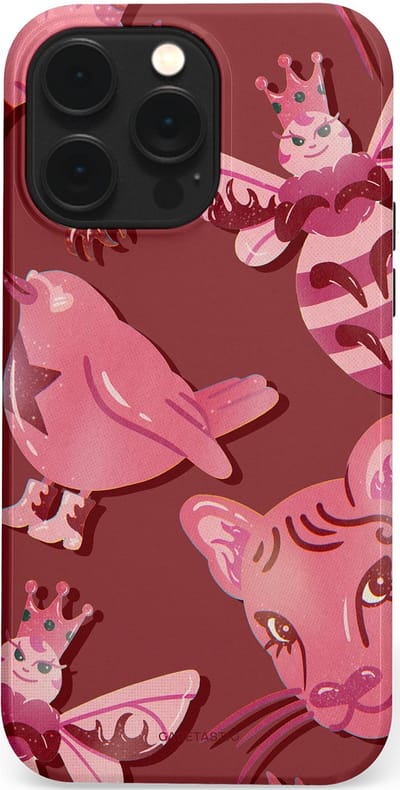 Casetastic Hoesje Geschikt voor Apple iPhone 14 Pro Max Magsafe - Stijlvolle Beschermende Duo-layer Case - Luxe dieren