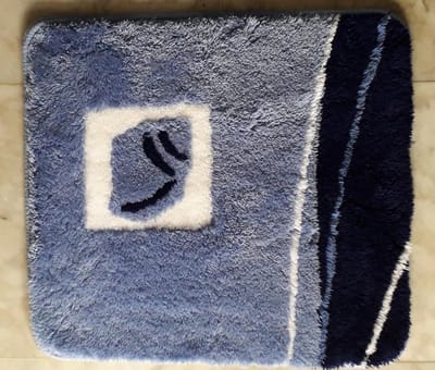 Anti-slip Badkamermat - Bidetmat - Hoogwaardig - 55cm x 50cm - Blauw