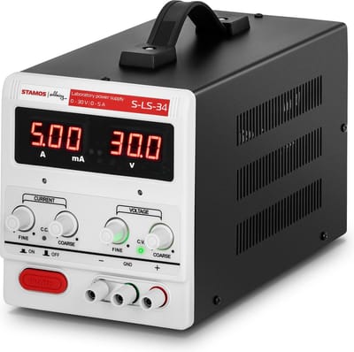 Laboratoriumvoeding - 0-30 V - 0-5 A DC - 205 W - Stamos Soldering