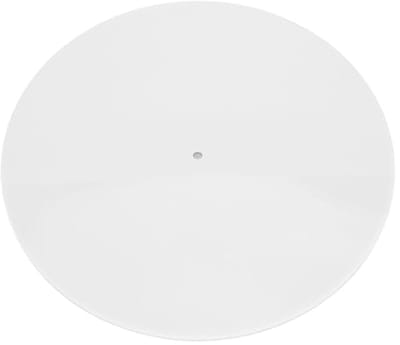 VT Goods - Draaitafelmat - Slipmat voor Platenspeler - Vermindert Geluid - Wit - Vervangende Acryl Slipmat - Geschikt voor 12 Inch - Voor 33 1/3rpm ...