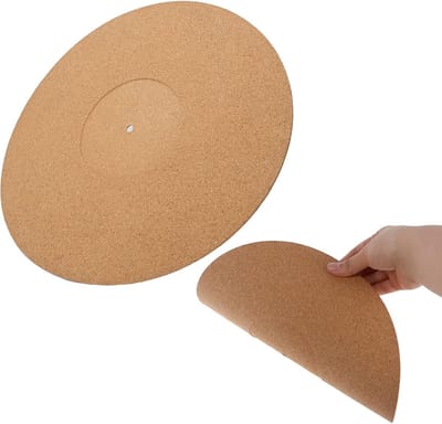 Cork Slipmat voor Platenspeler, 12 Inch Antistatische en Antislip Mat, 295mm Diameter, 3mm Dikte, Ideaal voor Vinyl Geluidservaring