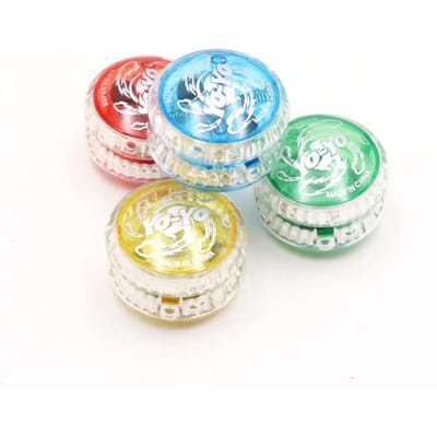 2A Yoyo Gloeiende Yoyo Plastic Valpreventie Slijtvast Duurzaam Draagbaar Concentratie Yoyo Speelgoed Puzzel Speelgoed white
