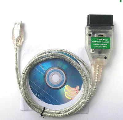 OBD2 Diagnosekabel - OBDII Scanner Interface - Auto Uitlezen - Verborgen Functies Activeren - 150 cm - Zwart