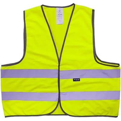 Wowow mesh gilet veiligheidshesje kind ( 0- 6 jaar) geel maat M