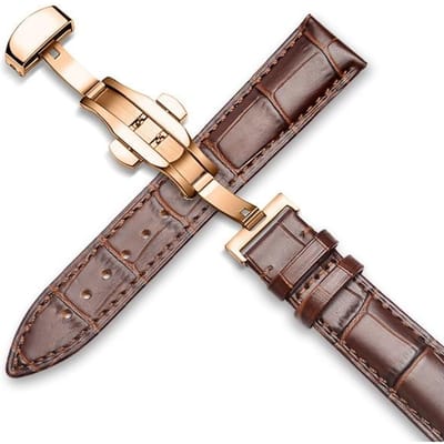 Horlogeband 18mm 19mm 20mm 21mm 22mm 24mm Kalf Lederen Horlogeband Alligator graan Horlogeband voor Tissot Seiko 14mm gray