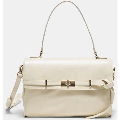 Stradivarius Middelgrote crossbodytas met riem  Ecru OS