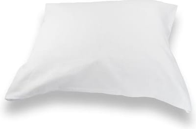 Briljant Home Kussenbeschermer Waterdichte Molton 60x70 - Kussensloop met Rits - set van 2 - 100% Katoenen Molton - Ademend - Wit