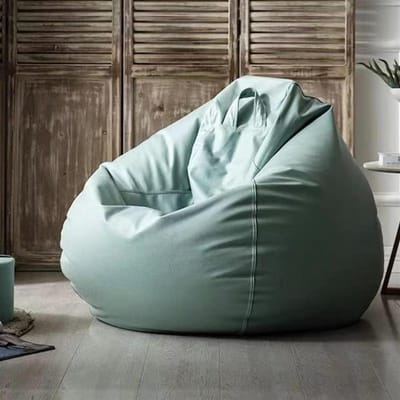Zitzakhoes - Luxe bank poef - Ontspannen thuis - Waterdicht kunstleer - 100 cm - Groen