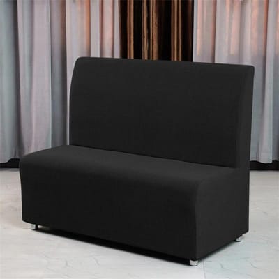 1 stuk Polar Fleece Armloze Bankhoes Stretch Restaurant Bankhoes Effen Kleur Anti-vuil Bankhoes voor Bar el Cafés