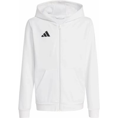 Adidas Performance Entrada26 Hoodie Met Lange Ritssluiting Kids - Kinderen - Wit