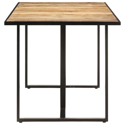 vidaXL - Eettafel - 200 - cm - ruw - mangohout