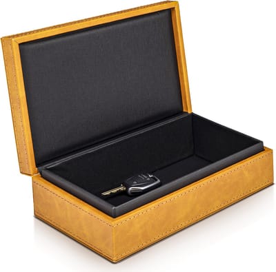 Tectier Faraday Box Autosleutel - RFID Antidiefstal - Keyless - Bruin