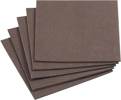 Viltglijders 200 x 200 mm - Zelfklevend en Bruin - Meubelglijderset voor Effectieve Bescherming van Vloeren - 5 Stuks
