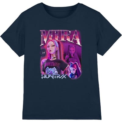 K-Pop Demon Hunters Kinderen Huntr/X Mira T-Shirt (Marineblauw)