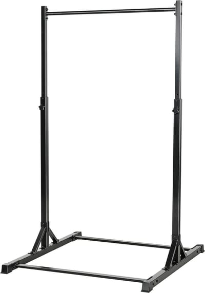 Power Tower Dip Station, Squat rack, in Hoogte Verstelbaar Vrijstaand Optrekstation, 200KG Draagkracht