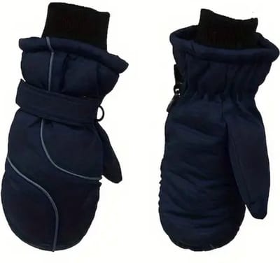 Bovista Skihandschoenen Kinderen - Handschoenen Winter - Handschoenen - Wanten - Antislip - Waterdicht - Marineblauw