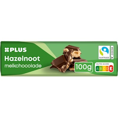 Chocoladereep hazelnoot Fairtrade
