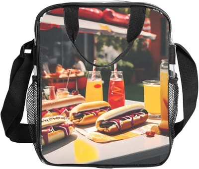Doorzichtige Tas - Lunchtas Crossbody - Concerten Werk - Waterdicht PVC Materiaal - 25.9 x 21.1 x 9.9 cm