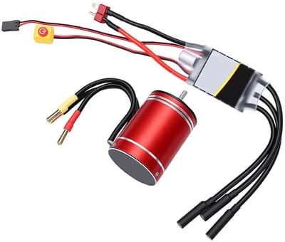 RC Borstelloze Motor - ESC Combo - RC Voertuigen - Hoge Snelheid 5600KV - Schaal 1/10 - Zwart
