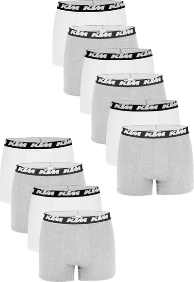 KTM by FREEGUN Boxershorts voor heren, ondergoedbroek, herenboxer, set van 10 multipack