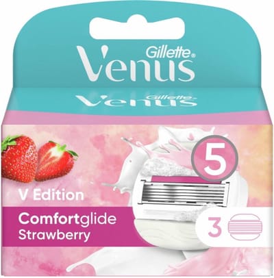Gillette - Venus Comfortglide - Strawberry - Zoete geur en hydratatie - 3 Navulscheermesjes