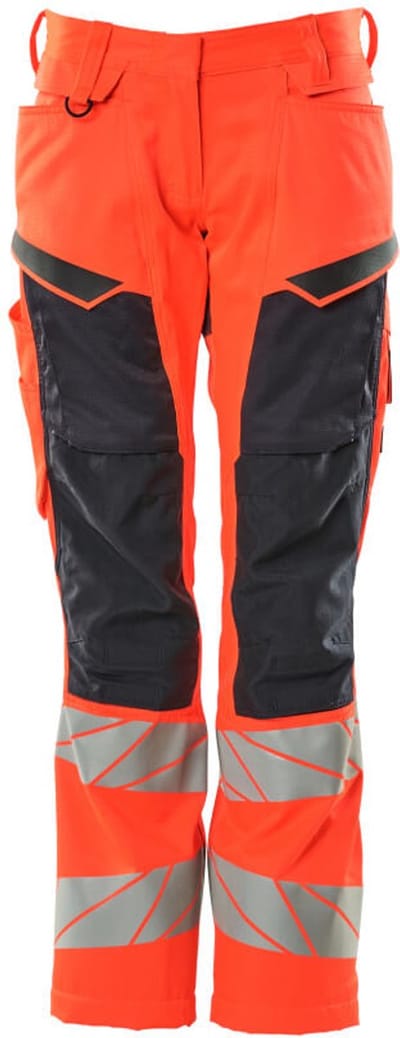 Mascot Accelerate Safe Broek met kniezakken 19578-236 - hi-vis rood/donkermarine - C36 - 76