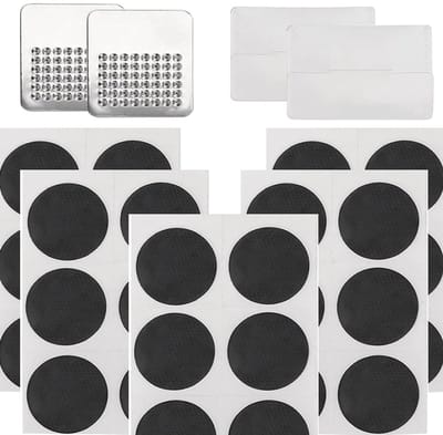 Dailygoods- Fietsbandpatch 30 Stuks - Zelfklevende Reparatiekit - Rubber Punctiepatches - Metalen Rasp - Lichtgewicht en Handzaam