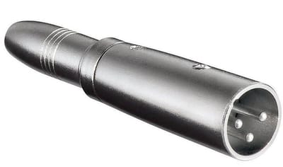 XLR (m) - 6,35mm Jack mono (v) adapter