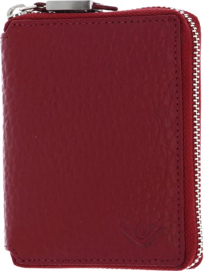 Voi Hirsch Pia Portemonnee RFID Leer 10 cm - Dames - Staand formaat - granat