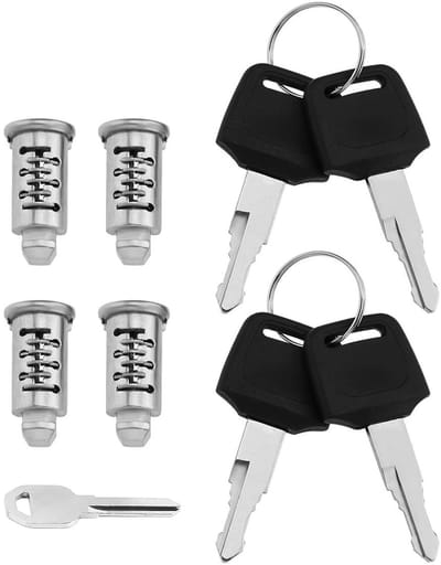 Dailygoods - 4-Delige Beveiligingsslot Set voor Dakdragers