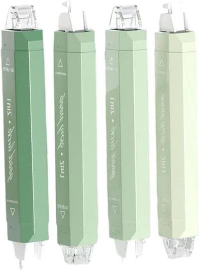 Lijm Tape Pen - Dubbelzijdig Roller - Scrapbooking Knutselen - Dubbele Punt Functie - 145 cm - Wit