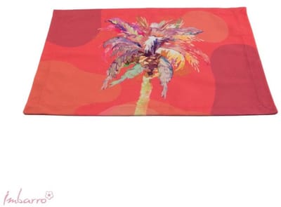 Imbarro - Placemats - Set van 2 - Palmtree - Tropical - 35x53cm - Katoen