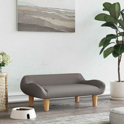 vidaXL - Hondenmand - 70x40x24 - cm - stof - taupe