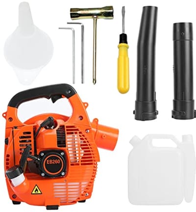 Draadloze bladblazer en tuinstofzuiger - 26cc benzine handheld bladblazer voor bladeren, sneeuw en stof