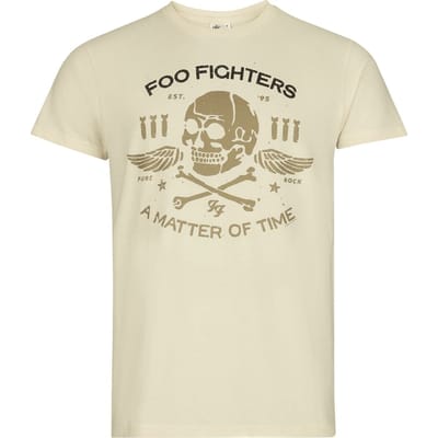 Foo Fighters T-shirt - A Matter Of Time - S tot 3XL - voor Mannen - ecru