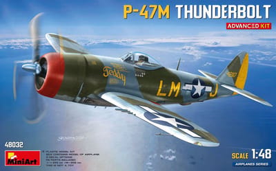 MiniArt Modelbouwpakket Vliegtuigen - 48032 Republic P-47M Thunderbolt WWII - Advanced Kit - Amerikaans Vliegtuig Plastic - 1:48 - Modelbouw