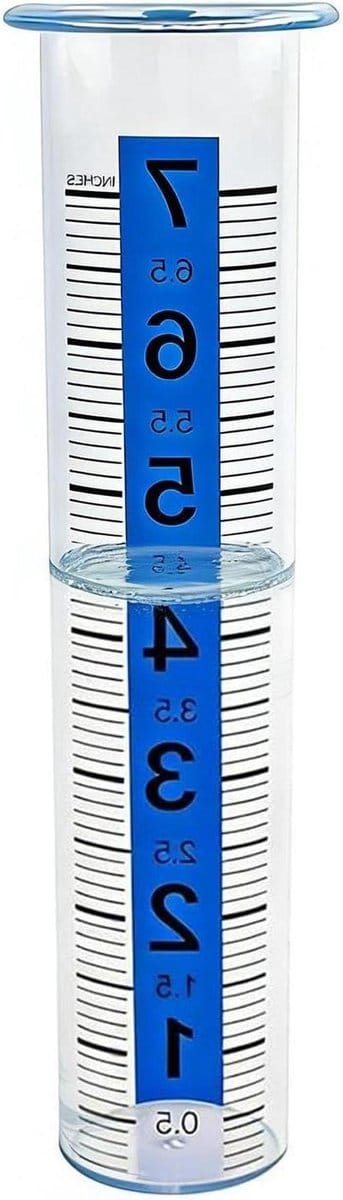 Regenmeter Buiten - Neerslagmeter Tuin - Weer Monitoren - Spatvrije Collector - 20.5 cm - Transparant