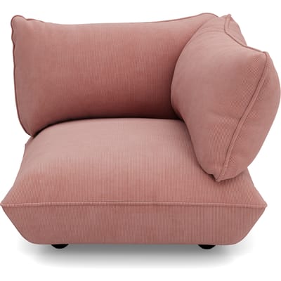 fatboy Sumo hoekbank rechts Koord Gerecycled - soft pink