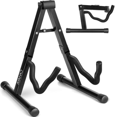 Opvouwbare Gitaar Stand - Universele A-frame Floor Stand voor Gitaren - Draagbaar en Metalen - Akoestisch Klassiek Elektrisch - Bass Banjo Ukelele - CY0251