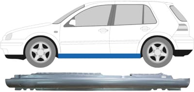 Volledige dorpel voor Volkswagen Golf 4 1997-2006 / Links