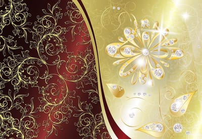 Fotobehang Flowers Abstract | XL - 208cm x 146cm | 130g/m2 Vlies