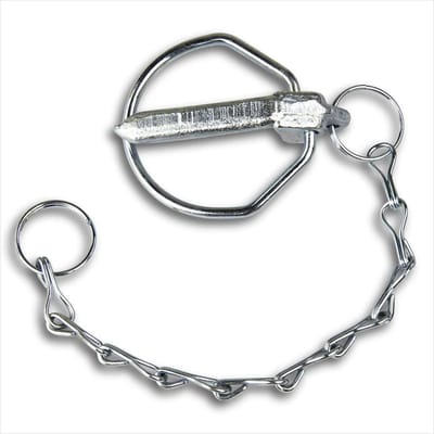 Veerstekker met ketting - Opvangbal pen - Trekker bevestigen - Cat. II compatibel - 8 x 7 x 2 cm