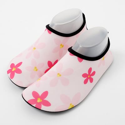 Antislip Waterschoentjes - Zwemschoenen - Roze Bloemetjes - Maat 26
