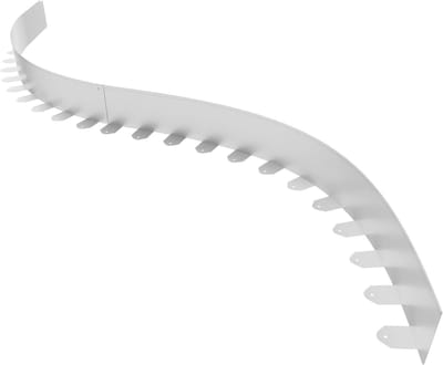 Gazonrand - Bloembedomranding - Tuin Netjes Houden - Verzinkt Staal Flexibel - 100x10 cm - Zilverkleurig