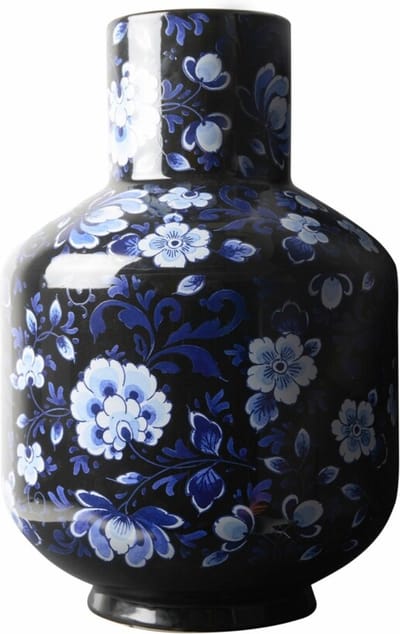 Hoge bolvaas Zwart - Keramiek - 35 cm