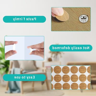 21mm Zelfklevende Schroefdeksels, Deksel voor Schroeven, Gatenstickers voor Meubels en Kasten