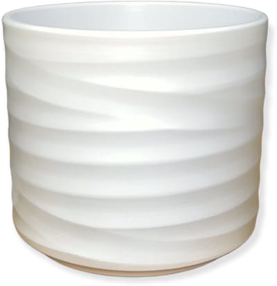 HS Berlin bloempot rond 28,5x24cm wit